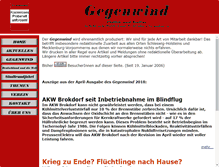 Tablet Screenshot of gegenwind-online.de